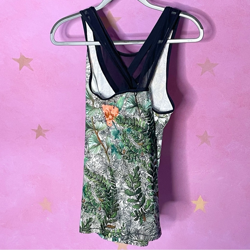 CALIA by Carrie Underwood Limited Ed. Fleuria Mesh Black Floral Women's Medium - Picture 2 of 7